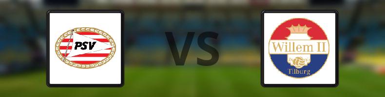 PSV Eindhoven - Willem II odds, speltips, resultat i Eredivisie