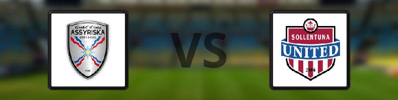 Assyriska - Sollentuna FK odds, speltips, resultat i Division 1