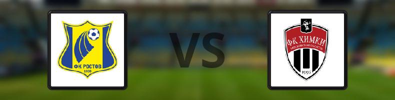 Rostov - FK Khimki odds, speltips, resultat i Ryska Premier League