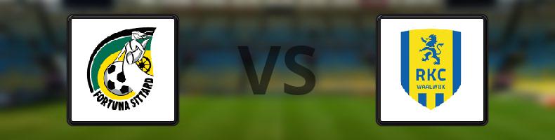 Fortuna Sittard - Rkc Waalwijk odds, speltips, resultat i Eredivisie