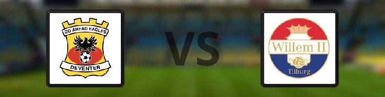 Go Ahead Eagles - Willem II odds, speltips, resultat i Eredivisie