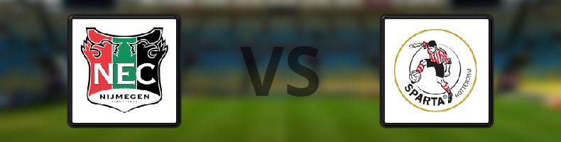 NEC Nijmegen - Sparta Rotterdam odds, speltips, resultat i Eredivisie