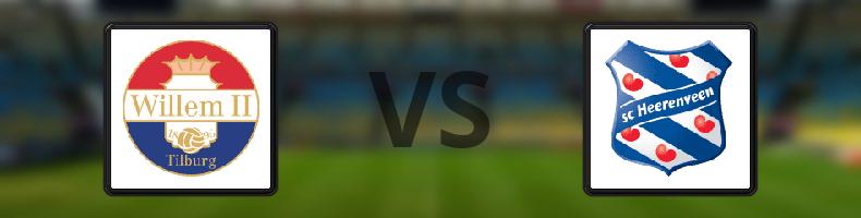 Willem II - Heerenveen odds, speltips, resultat i Eredivisie