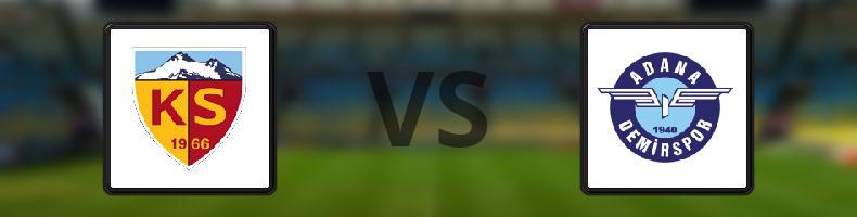 Kayserispor - Adana Demirspor odds, speltips, resultat i Süper Lig