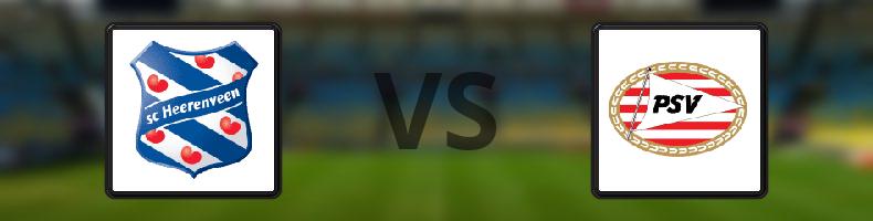 Heerenveen - PSV Eindhoven odds, speltips, resultat i Eredivisie