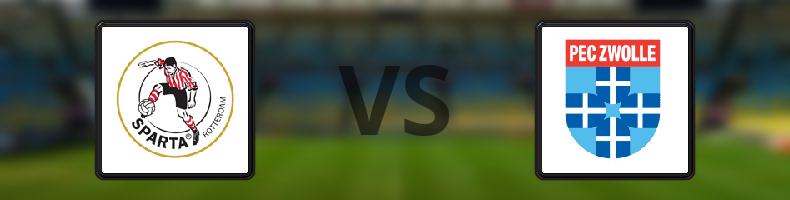 Sparta Rotterdam - Zwolle odds, speltips, resultat i Eredivisie