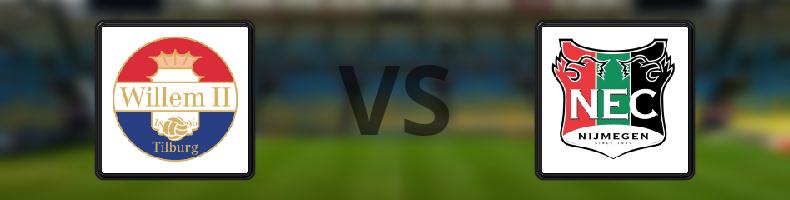 Willem II - NEC Nijmegen odds, speltips, resultat i Eredivisie