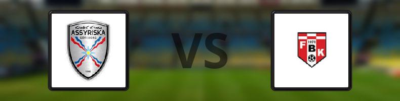 Assyriska - FBK Karlstad odds, speltips, resultat i Division 1