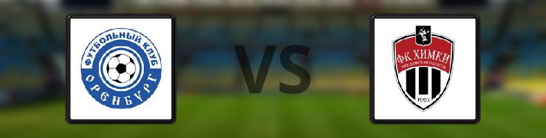 FC Orenburg - FK Khimki odds, speltips, resultat i Ryska Premier League