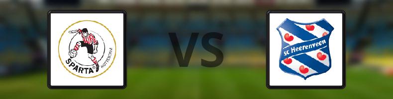 Sparta Rotterdam - Heerenveen odds, speltips, resultat i Eredivisie