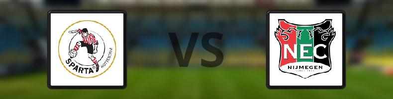 Sparta Rotterdam - NEC Nijmegen odds, speltips, resultat i Eredivisie