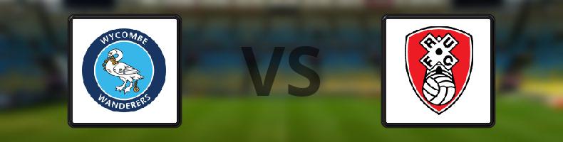 Wycombe - Rotherham odds, speltips, resultat i League One