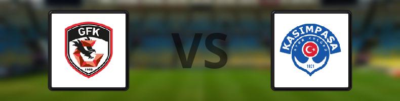 Gazişehir Gaziantep - Kasimpasa odds, speltips, resultat i Süper Lig