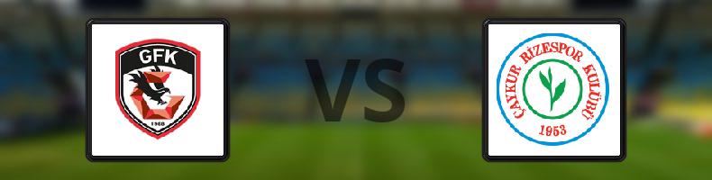 Gazişehir Gaziantep - Çaykur Rizespor odds, speltips, resultat i Süper Lig