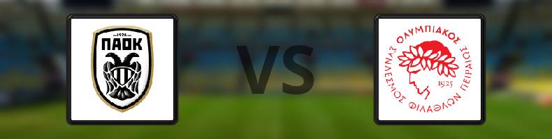 Paok - Olympiakos odds, speltips, resultat i Grekiska Superligan