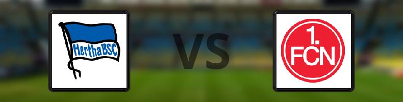 Hertha Berlin - 1. FC Nürnberg odds, speltips, resultat i 2. Bundesliga