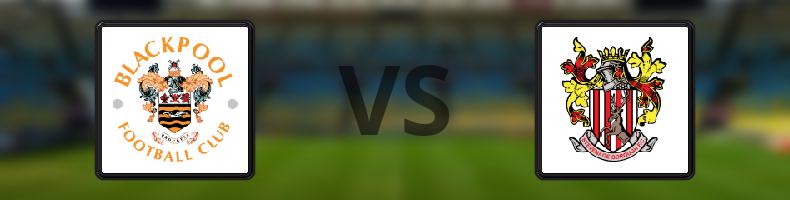 Blackpool - Stevenage odds, speltips, resultat i League One