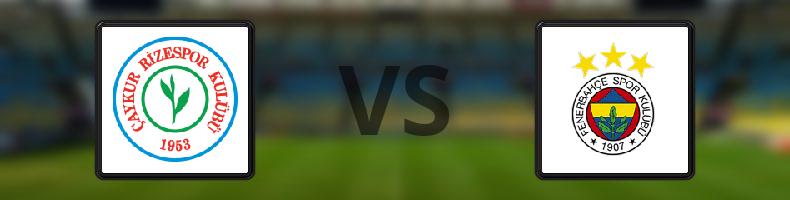 Çaykur Rizespor - Fenerbahçe odds, speltips, resultat i Süper Lig