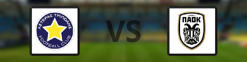 Asteras Tripolis - Paok odds, speltips, resultat i Grekiska Superligan