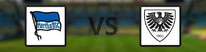 Hertha Berlin - Preußen Münster odds, speltips, resultat i 2. Bundesliga