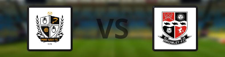 Port Vale - Bromley odds, speltips, resultat i League Two