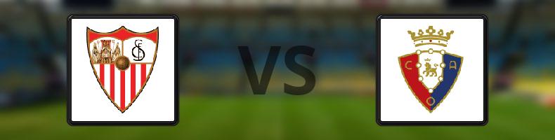 Sevilla - Osasuna odds, speltips, resultat i La Liga