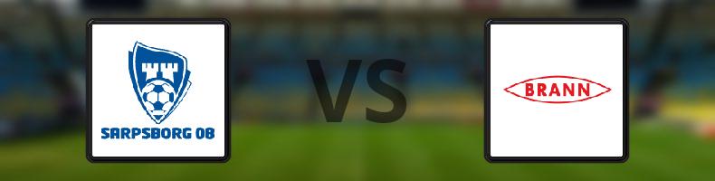 Sarpsborg 08 - Brann odds, speltips, resultat i Eliteserien