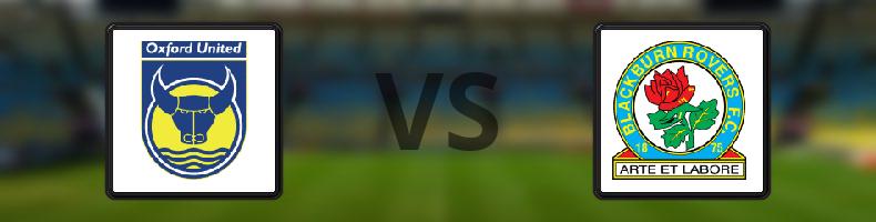 Oxford Utd - Blackburn odds, speltips, resultat i EFL Championship