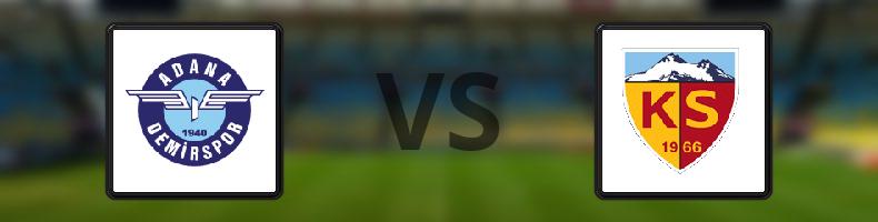 Adana Demirspor - Kayserispor odds, speltips, resultat i Süper Lig