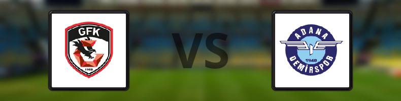 Gazişehir Gaziantep - Adana Demirspor odds, speltips, resultat i Süper Lig