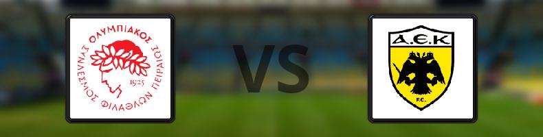 Olympiakos - AEK Aten odds, speltips, resultat i Grekiska Superligan