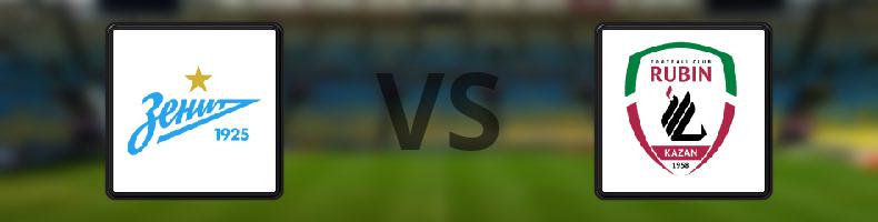 Zenit - Rubin Kazan odds, speltips, resultat i Ryska Premier League