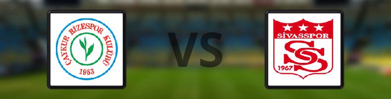 Çaykur Rizespor - Sivasspor odds, speltips, resultat i Süper Lig