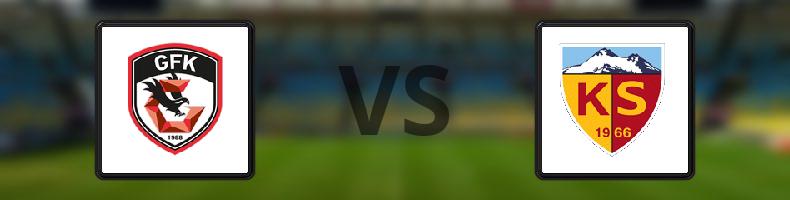 Gazişehir Gaziantep - Kayserispor odds, speltips, resultat i Süper Lig