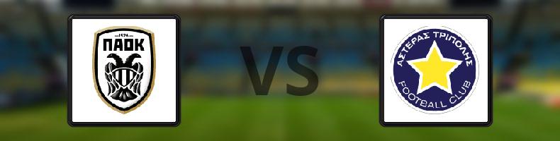 Paok - Asteras Tripolis odds, speltips, resultat i Grekiska Superligan