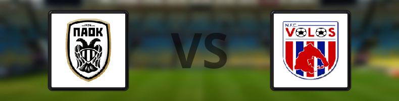 Paok - Volos FC odds, speltips, resultat i Grekiska Superligan