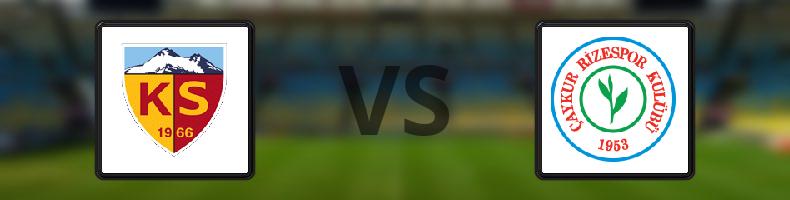 Kayserispor - Çaykur Rizespor odds, speltips, resultat i Süper Lig