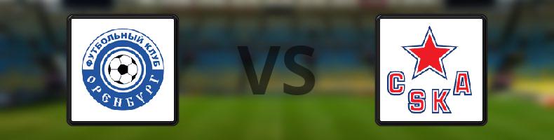 FC Orenburg - CSKA Moskva odds, speltips, resultat i Ryska Premier League