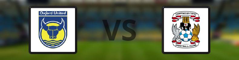 Oxford Utd - Coventry odds, speltips, resultat i EFL Championship