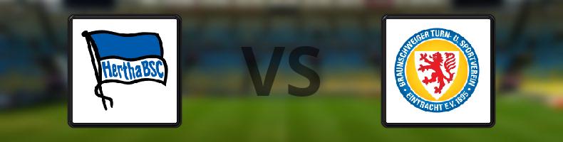 Hertha Berlin - Eintracht Braunschweig odds, speltips, resultat i 2. Bundesliga