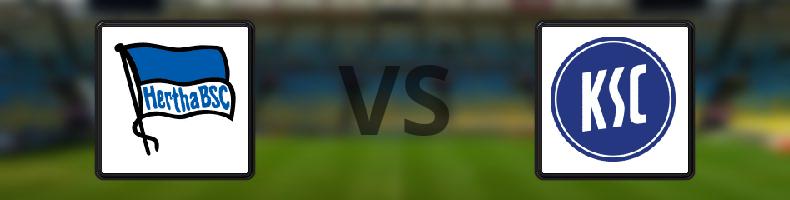 Hertha Berlin - Karlsruhe odds, speltips, resultat i 2. Bundesliga