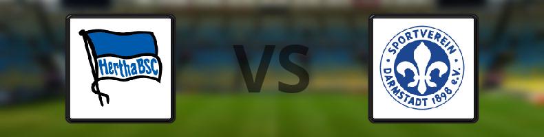 Hertha Berlin - SV Darmstadt 98 odds, speltips, resultat i 2. Bundesliga