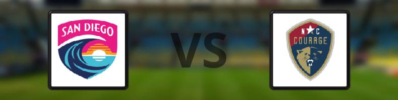 San Diego Wave FC - North Carolina Courage odds, speltips, resultat i NWSL