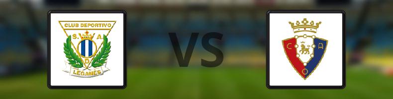 Leganés - Osasuna odds, speltips, resultat i La Liga