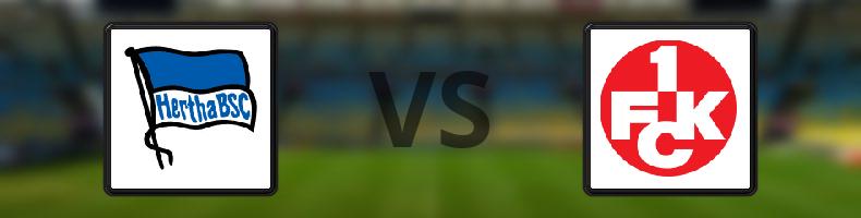 Hertha Berlin - Kaiserslautern odds, speltips, resultat i 2. Bundesliga