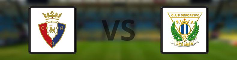 Osasuna - Leganés odds, speltips, resultat i La Liga