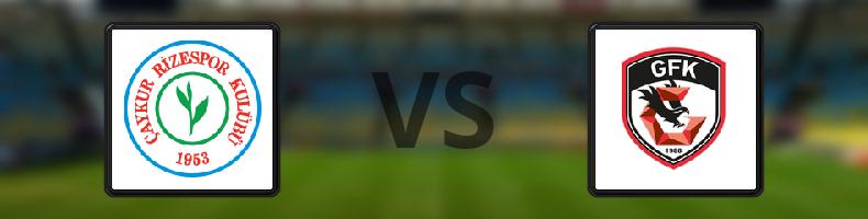 Çaykur Rizespor - Gazişehir Gaziantep odds, speltips, resultat i Süper Lig