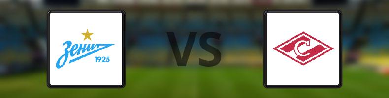 Zenit - Spartak Moskva odds, speltips, resultat i Ryska Premier League