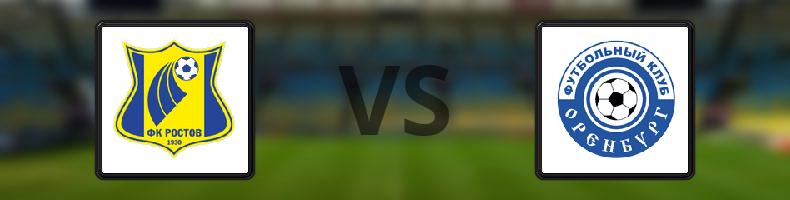 Rostov - FC Orenburg odds, speltips, resultat i Ryska Premier League