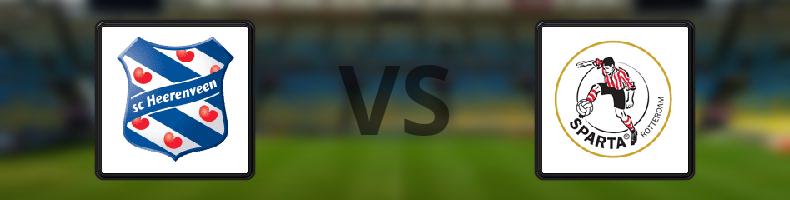 Heerenveen - Sparta Rotterdam odds, speltips, resultat i Eredivisie